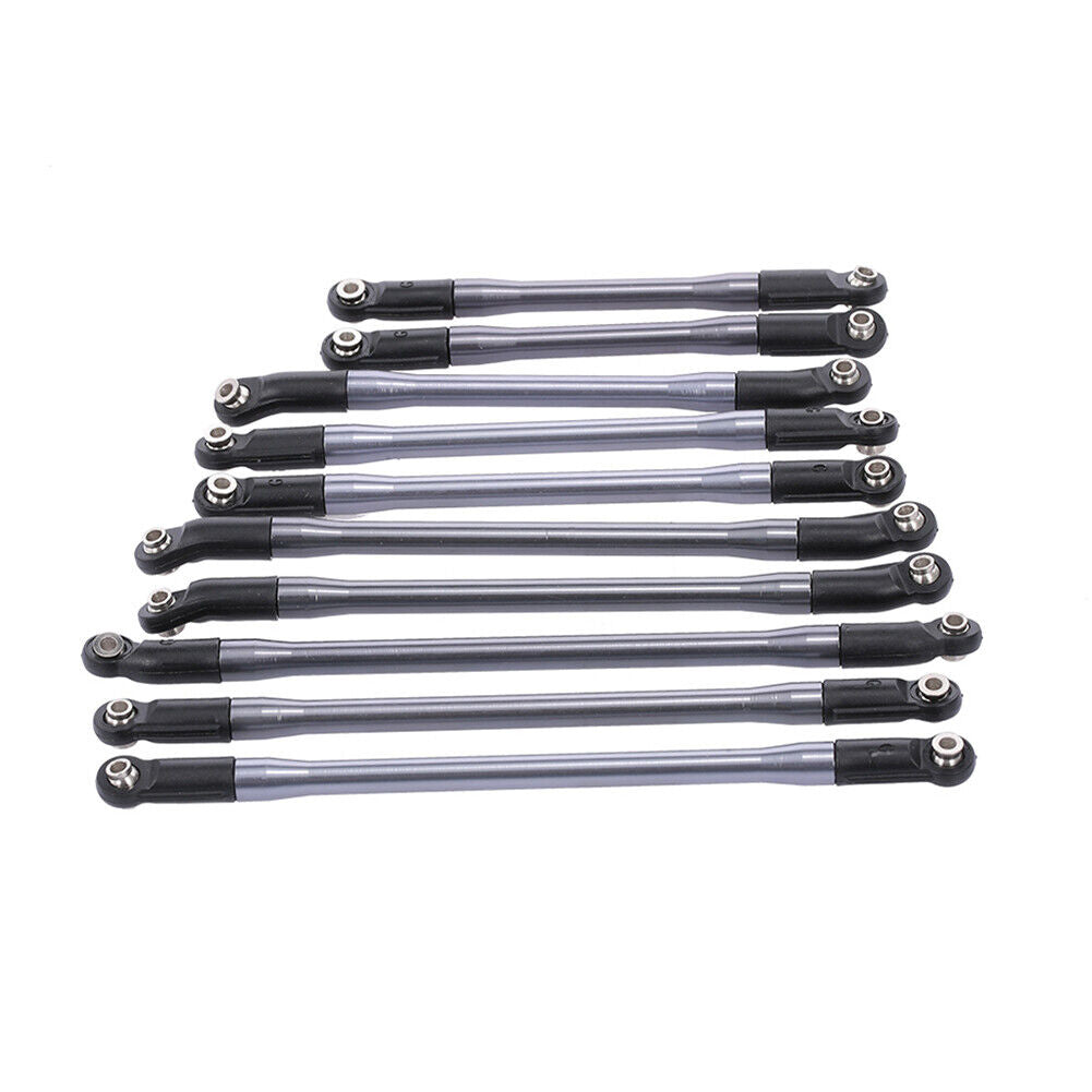 10pcs Metal Link Plastic End Rod for 1/10 RC Crawler Axial SCX10 II Parts