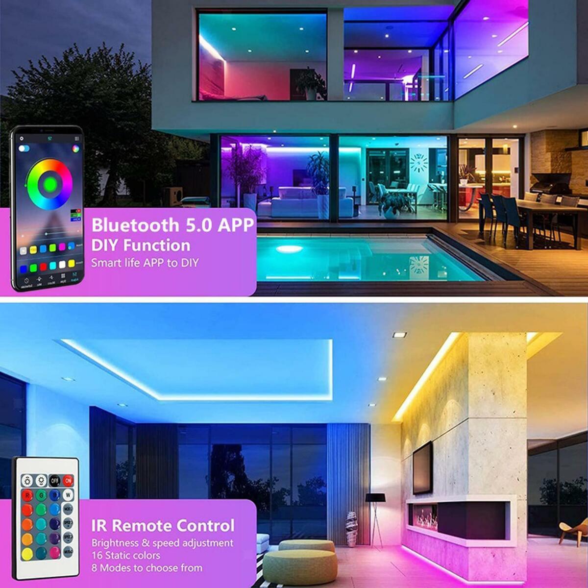 USB LED Strip Lamp 5M 5V 5W   Motion Sensor for Music TV