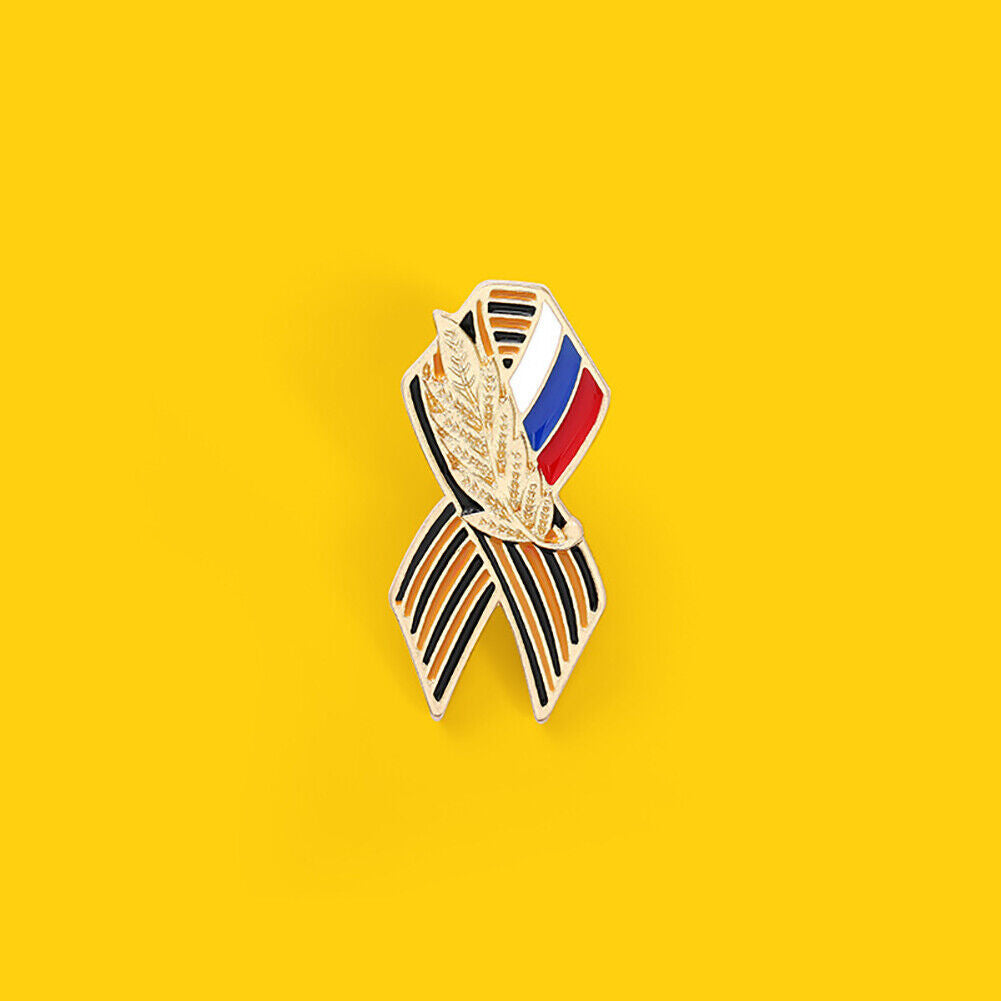 Enamel Badge Russian Flag Saint Victory Day Lapel Pin T Shirt Hats Brooch