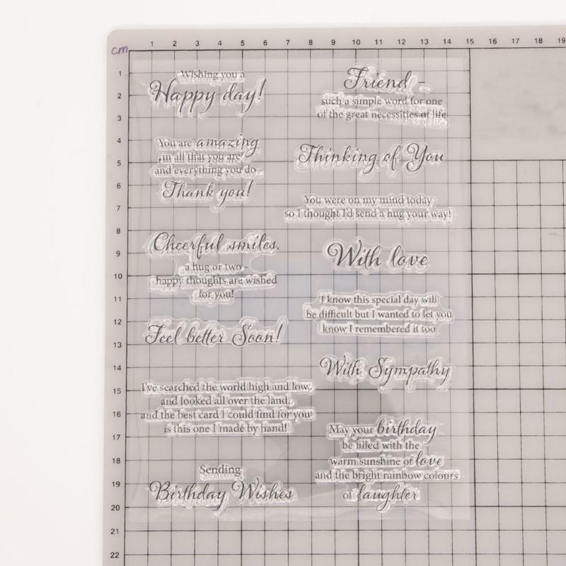 Happy Day Silicone Clear Seal Stamp DIY Scrapbooking Embossing Photo Album Decor
