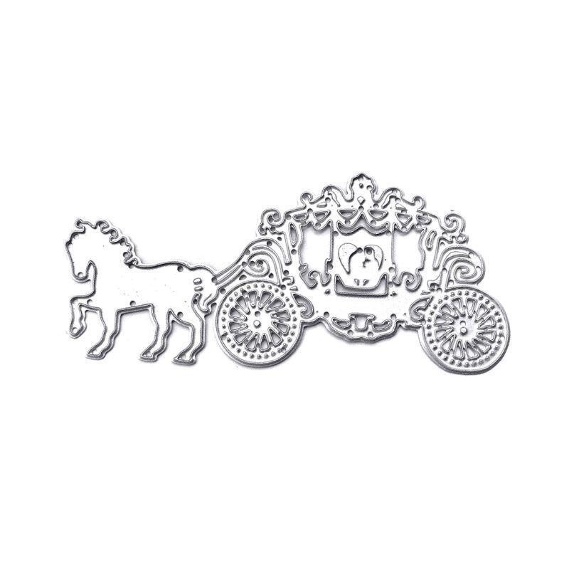 Carriage Metal Cutting Dies Stencil Scrapbooking DIY Album Stamp Paper Embossing