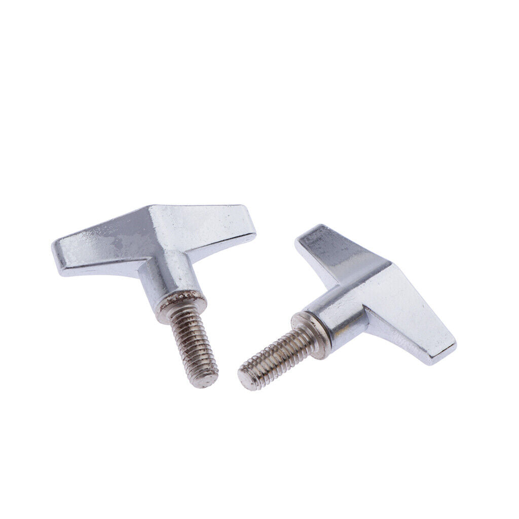 2 Pieces Quick Release Cymbal Stand Wing Screw Nut Drum Percussion Parts
