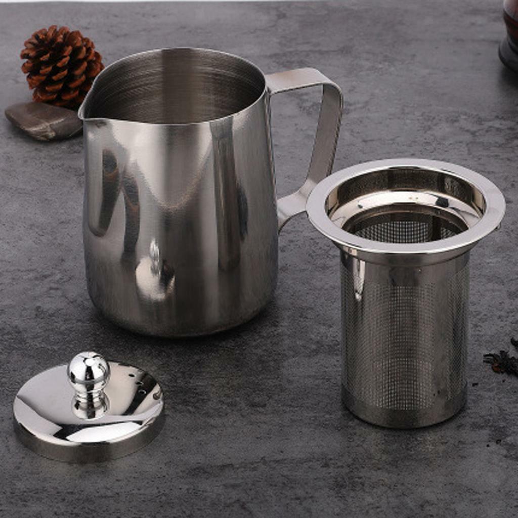Stainless Steel Teapot with Infuser Loose  Kettle Teakettle for Stovetop