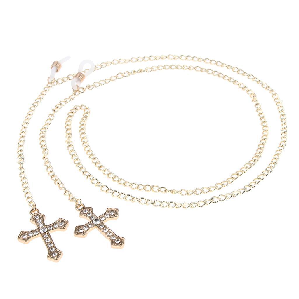Reading Glasses Spectacles Eyeglasses Metal Chain Holder Necklace Cord