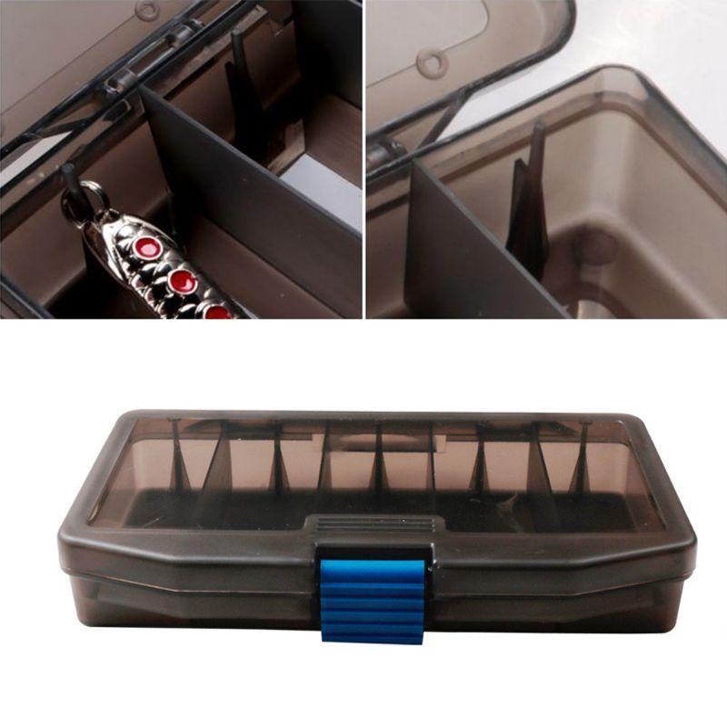 5 Compartment Fishing Tackle Box Bait Lure Hooks Box Multi-function Storage Case