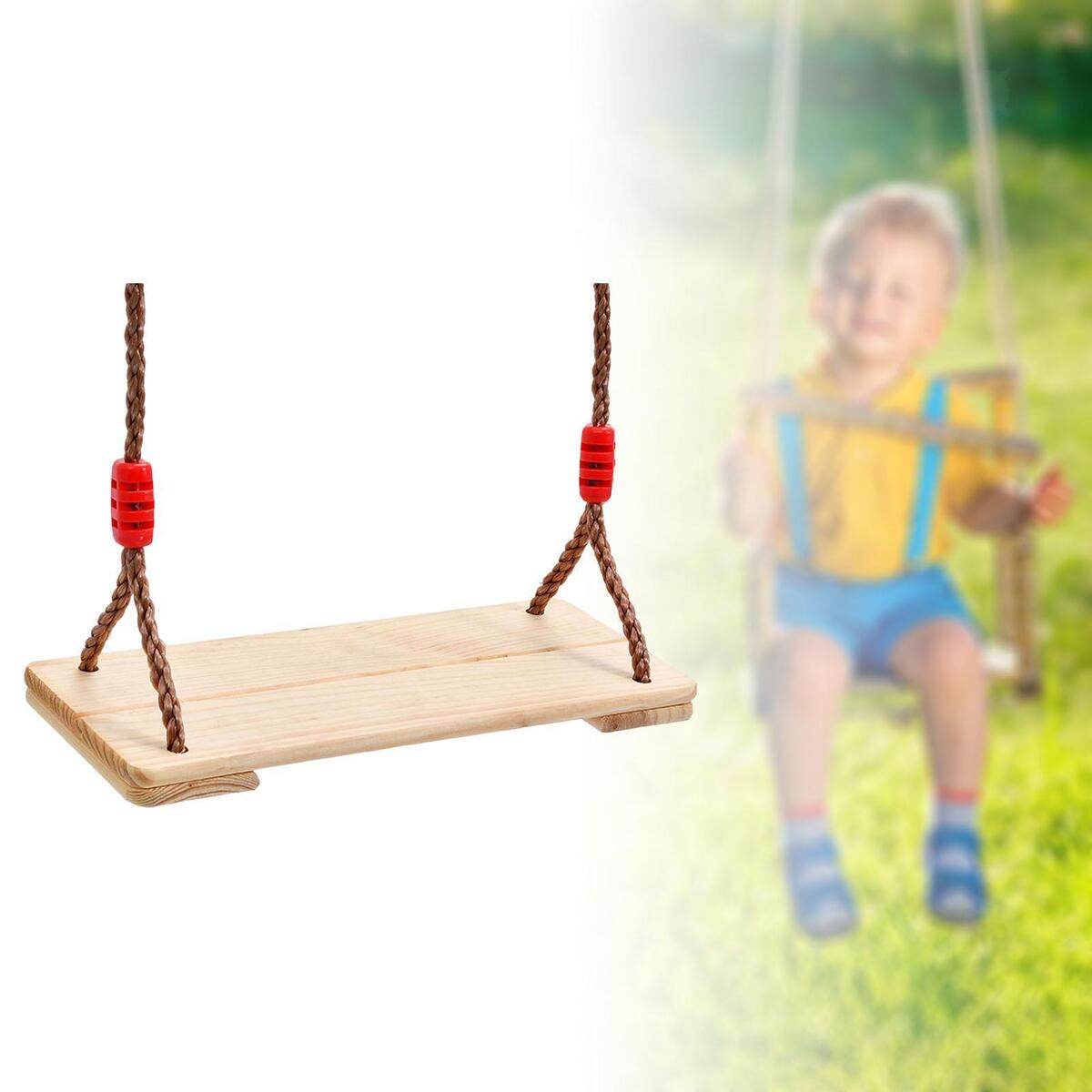 Children Wooden Swing Garden  with Sturdy Rope  Garden