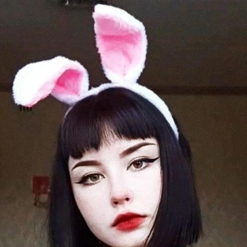 Led Bunny Headband Rabbit Hair Hoop Plush Hairband Rabbit Ear Headband