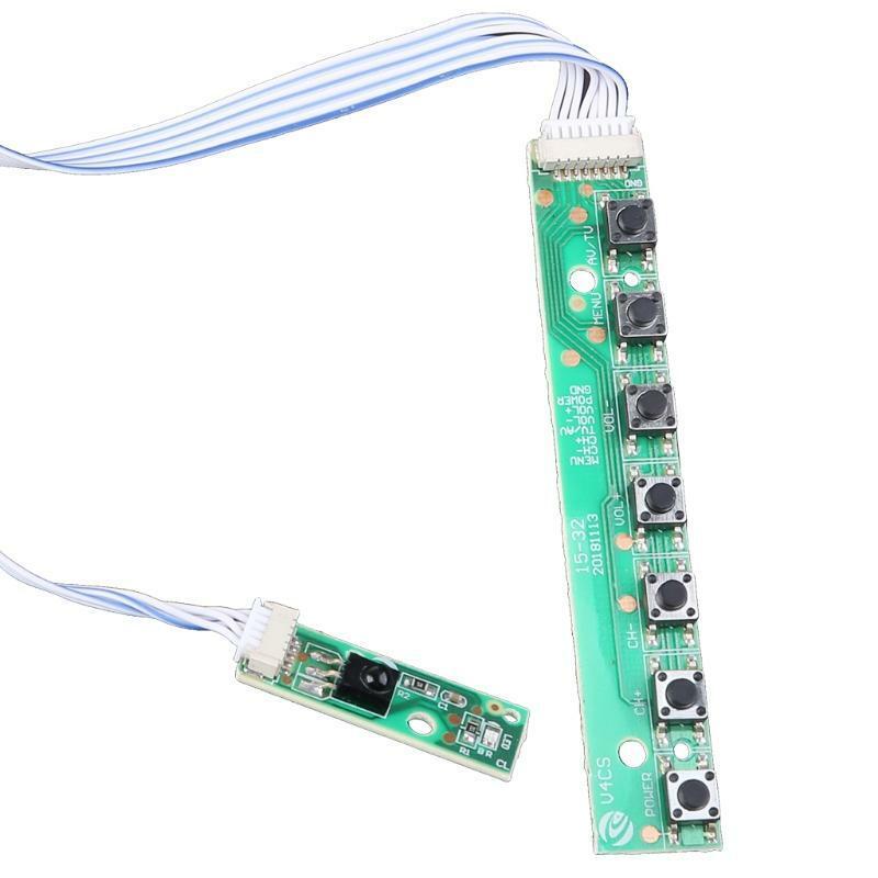 7 Universal Keyboard 3663 SKR.03 8503.03 IR to LCD TV Card Compliance QT526C