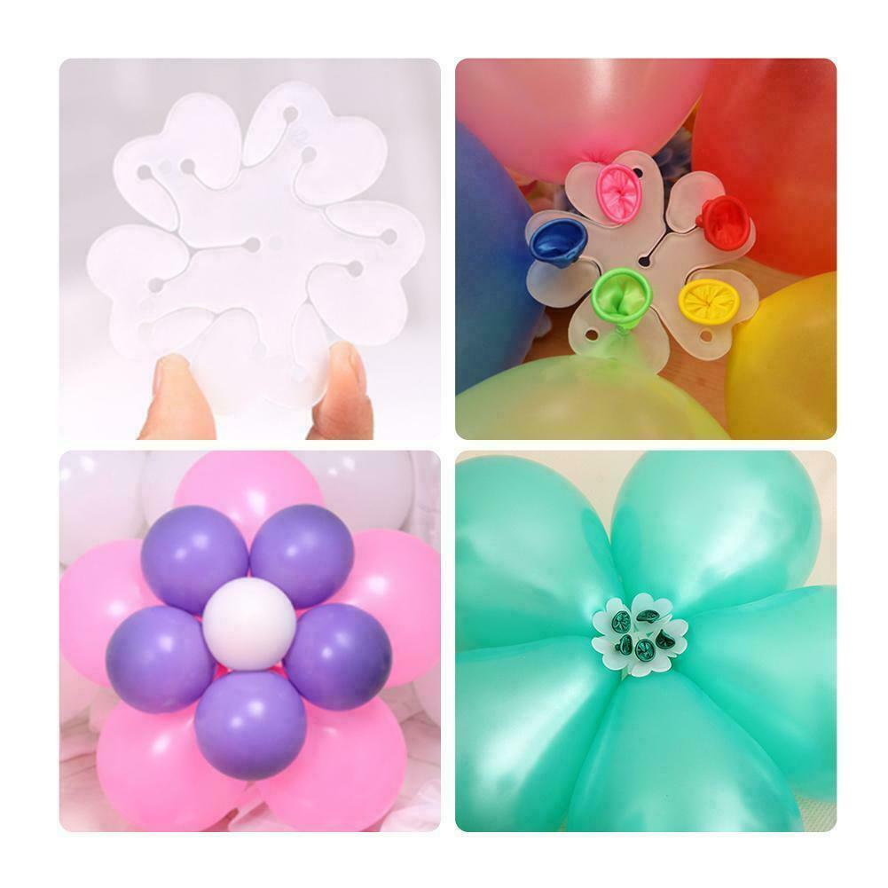 10PCS 5 In 1 Balloon Clips Shaped Tie Holder Sealing Air Filled Party Decor