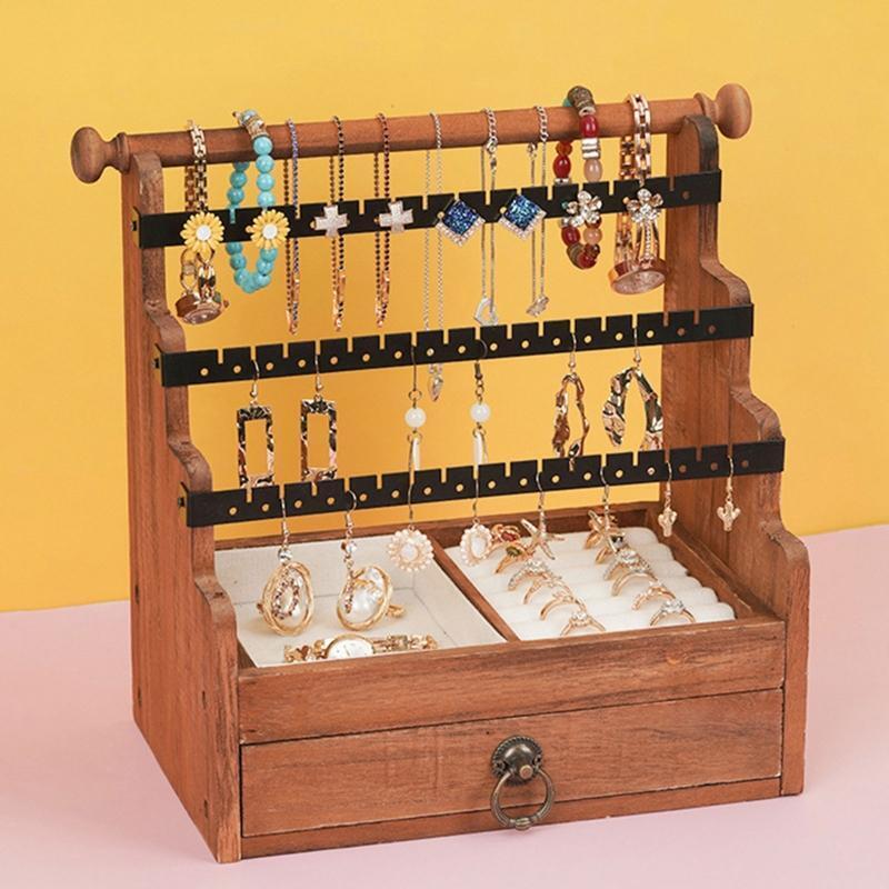 5-Tire Jewelry Tree Bracelet Stand Display Organizer for Earring Ring Chains
