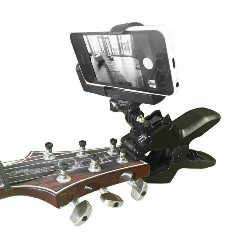 Guitar Headstock Phone/Camera Fixing Clamp Clip Recording Guitar Playing Shots