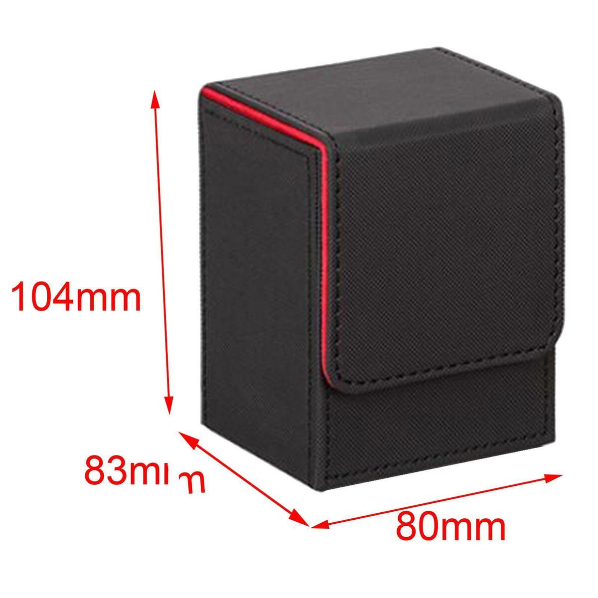 2 Count & PU Leather  Deck Box Deck Sleeves Case for MTG