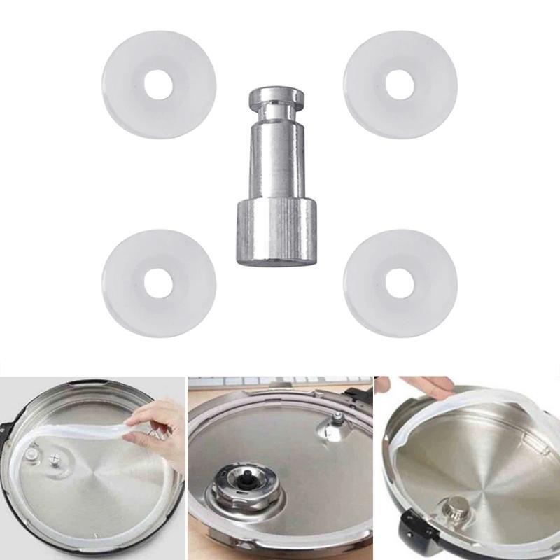 Universal Floater Sealer For Pressure Cooker 1 Float Valve + 4 Sealing Washers