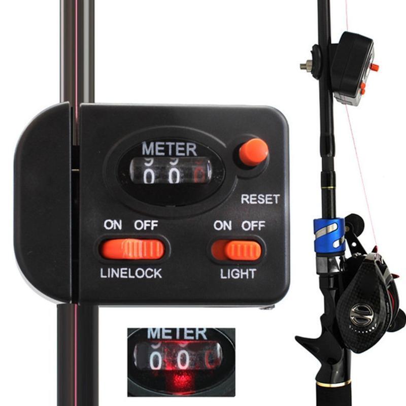 Winding Fishing Counter Line Length Gauge Depth Finder Digital Tackle Fishing