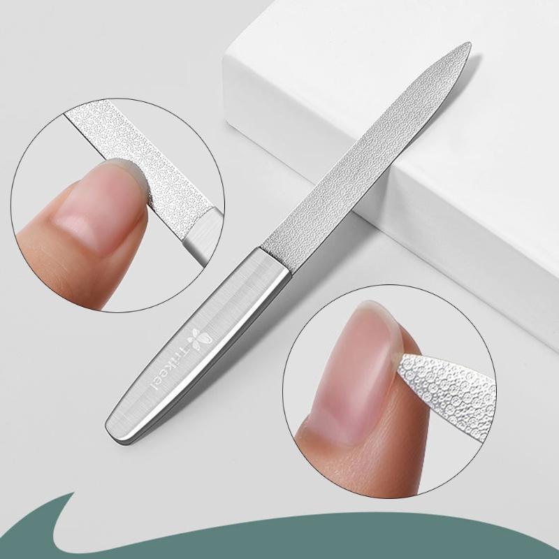 Stainless Steel Nail File with Fillet Tip, Nails Files Easily for Men and Woman