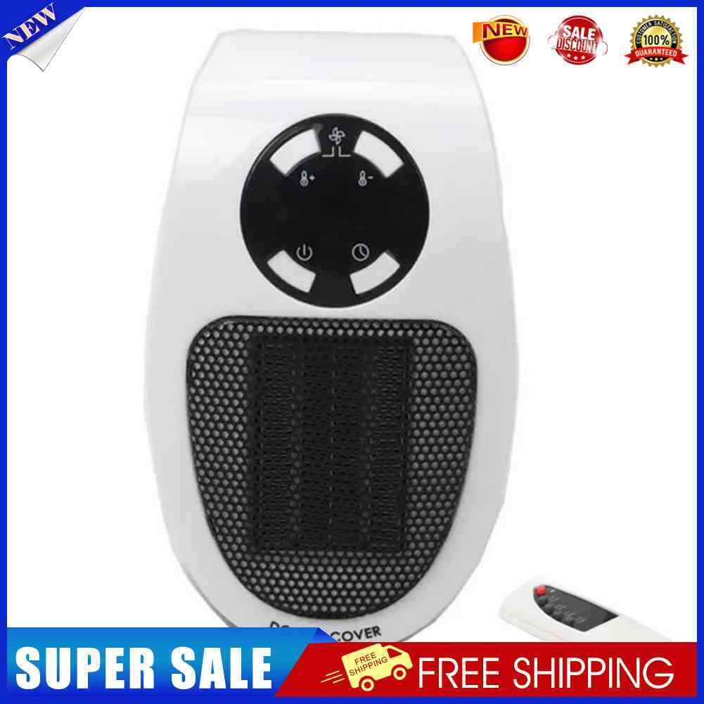 Electric Mini Fan Heater Home Winter Heating Stove (EU Plug Remote Control)