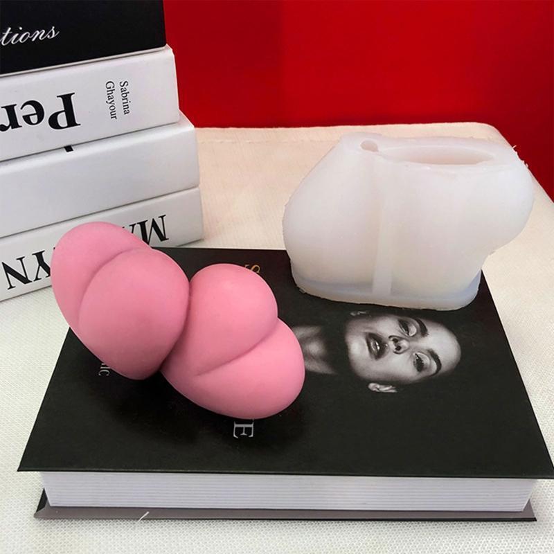 DIY Candle Mold Aroma Gypsum Plaster Romantic Home Decoration Christmas Party