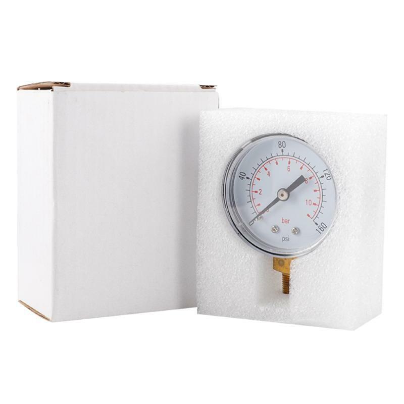 Water Pressure Dial Hydraulic Pressure Gauge Meter Manometer 1/8" NPT Thread