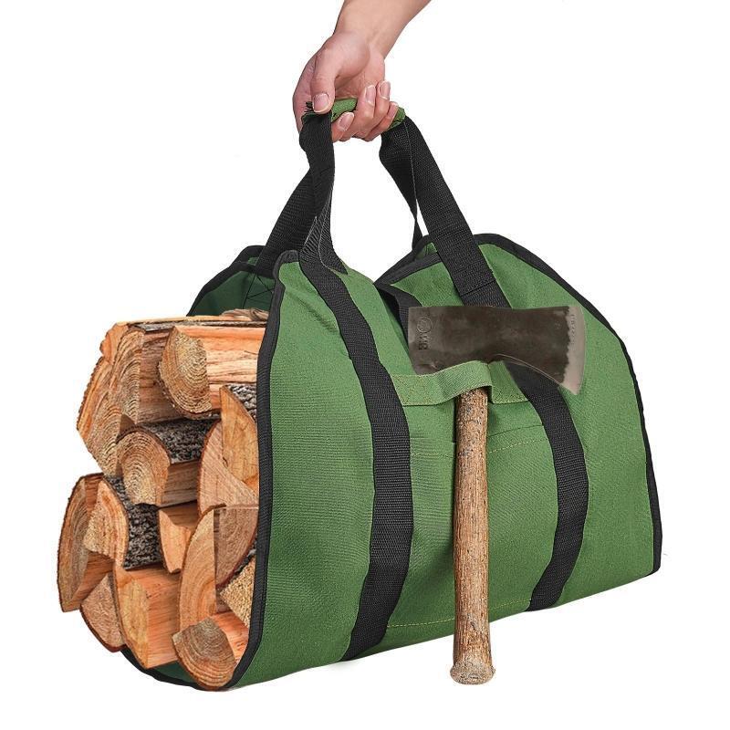 Log Carrier Bag Camping Firewood Holder Carry Storage Bag Handbag Wear-resistant