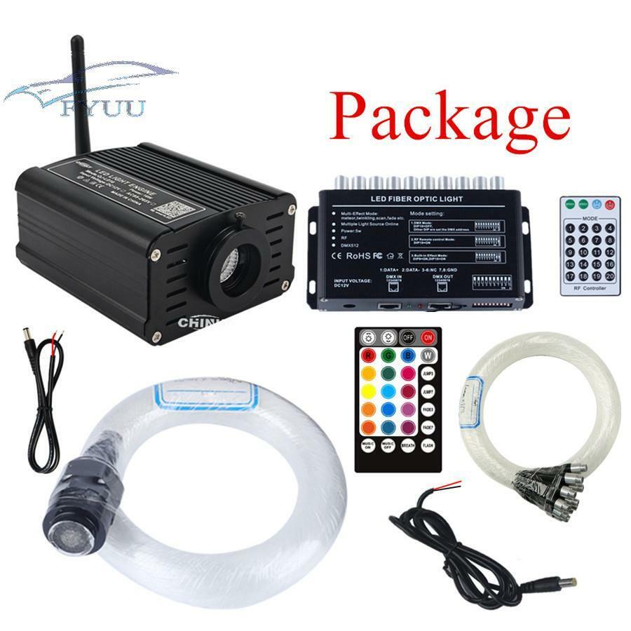 1set RGBW Bluetooth RF Sound Control Fiber Optic 300pcs Cables+50pcs Starry Set