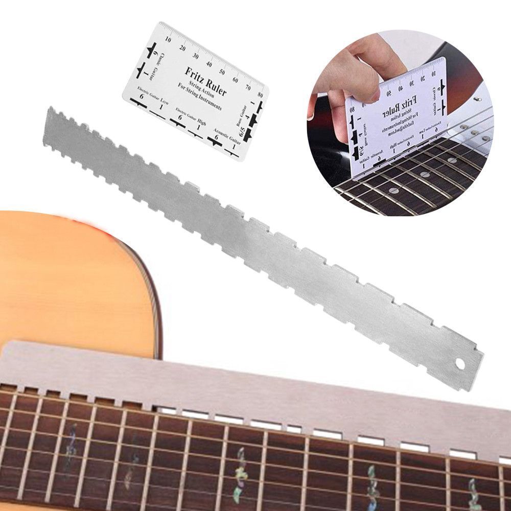 Action Ruler Luthiers Tool Guitar Neck Gauge Measuring Ruler For Gibson|Fender