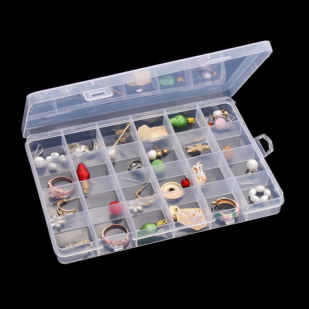 Compartment Beads Container Storage Case Earring Boxes Jewelry Storage Box