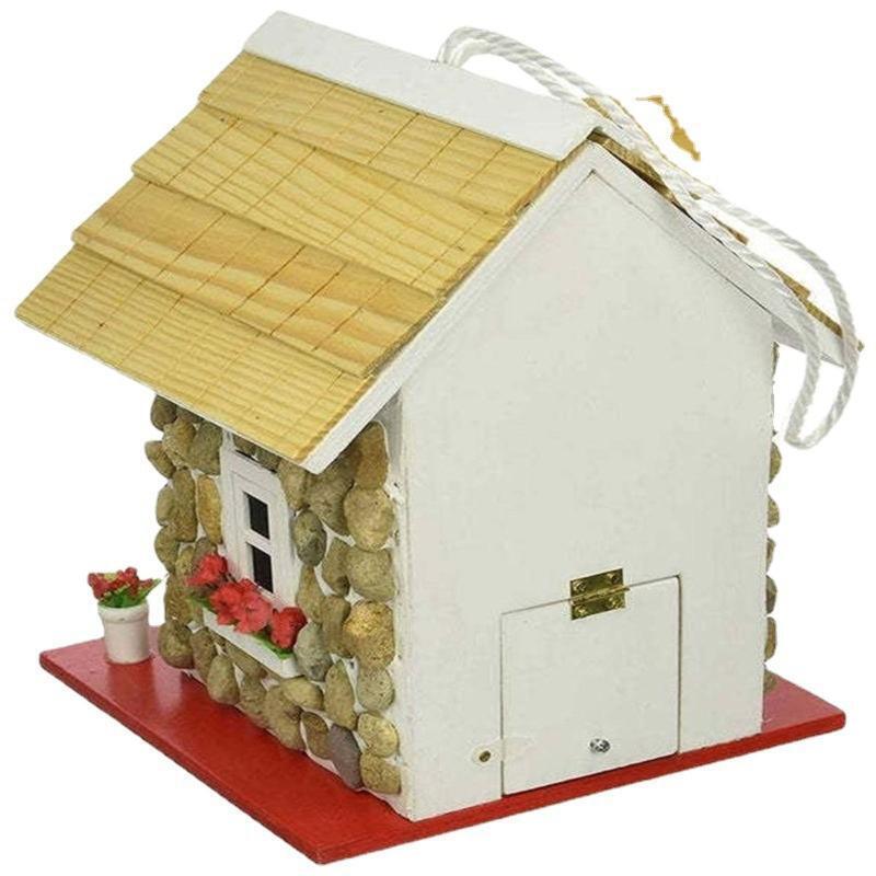 Hanging Bird House for Outside Wooden Decorative Bird House for Hummingbirds