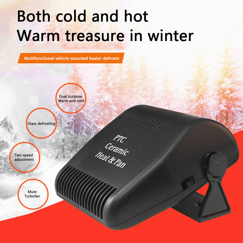 2 in 1 12V 150W Car Heater Demister Defroster Electric Cooling Heating Fan