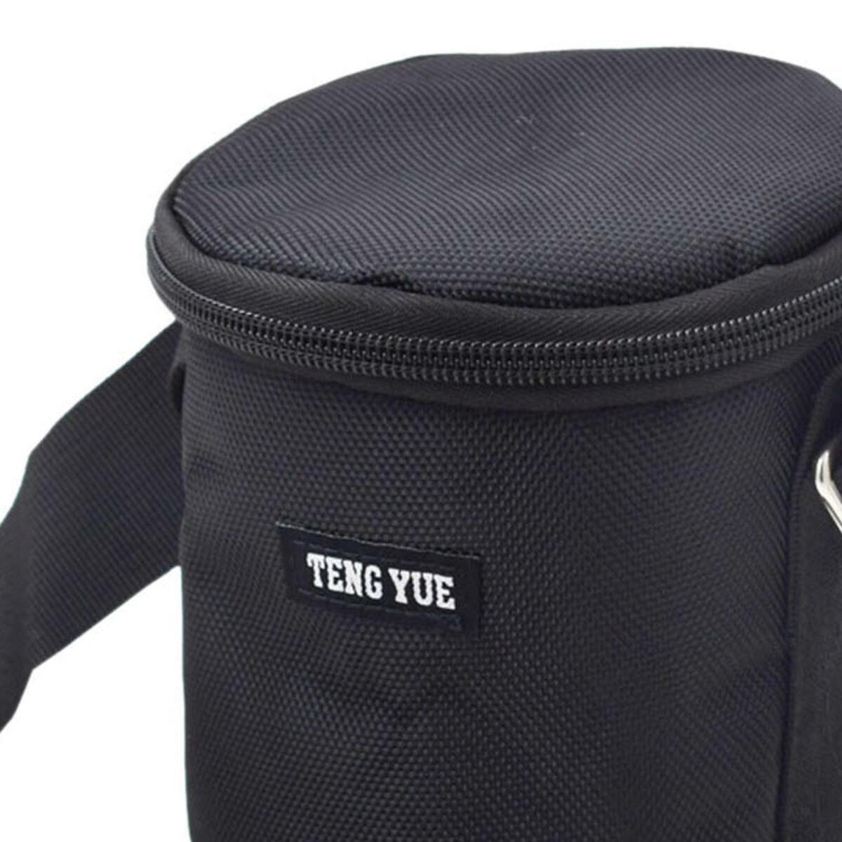1680D Oxford Fabric Dumbbell Plates Bag Heavy Duty Adjustable Strap Black