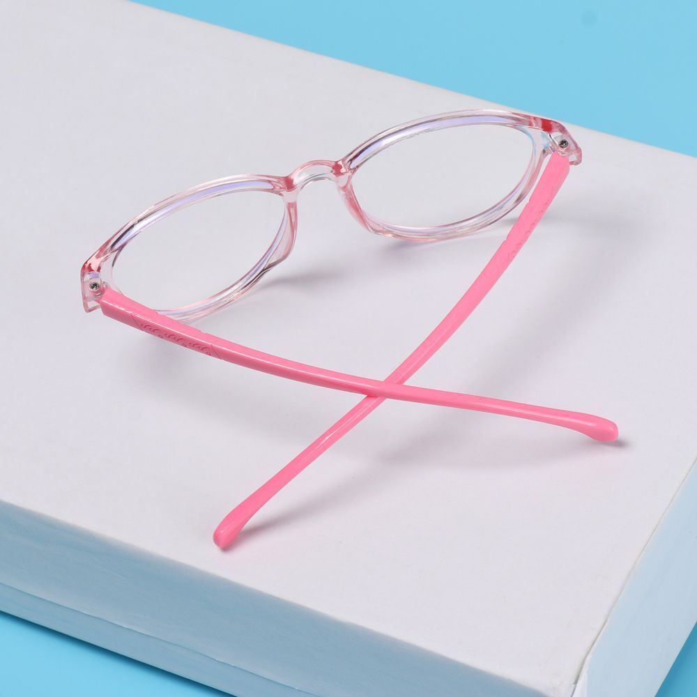 Portable Anti-blue Light Ultra Light Frame Kids Glasses Round Eyeglasses
