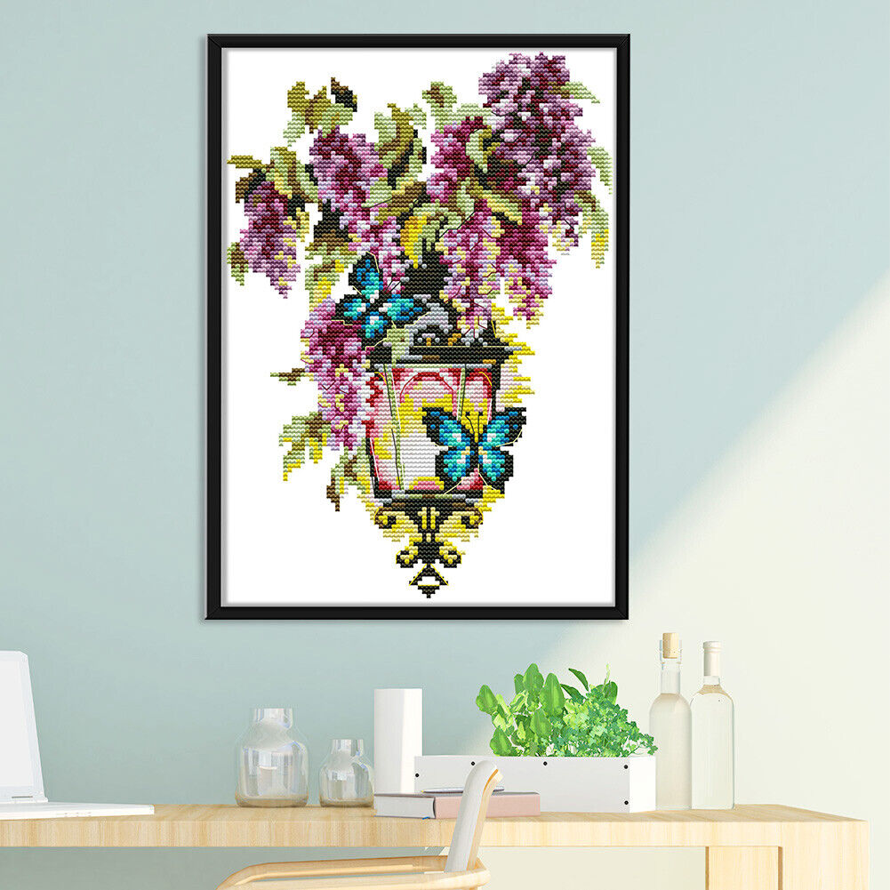 Fascination Light 14CT Stamped Cotton DIY Cross Stitch Embroidery (H794)