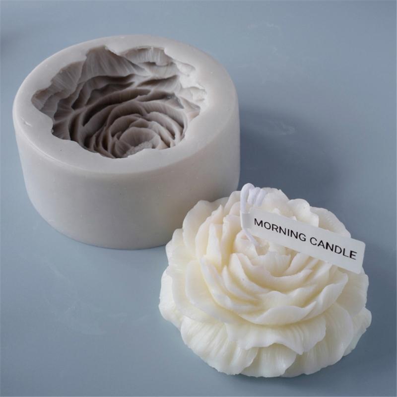Silicone Large Peony Flower Mold Floral Shape Food Grade Material Candy Cupcake