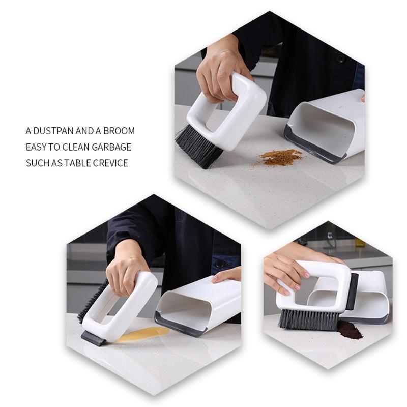 Mini Broom Dustpan Set Mini Desktop Keyboard Cleaning Brush Removal Wiper Tools