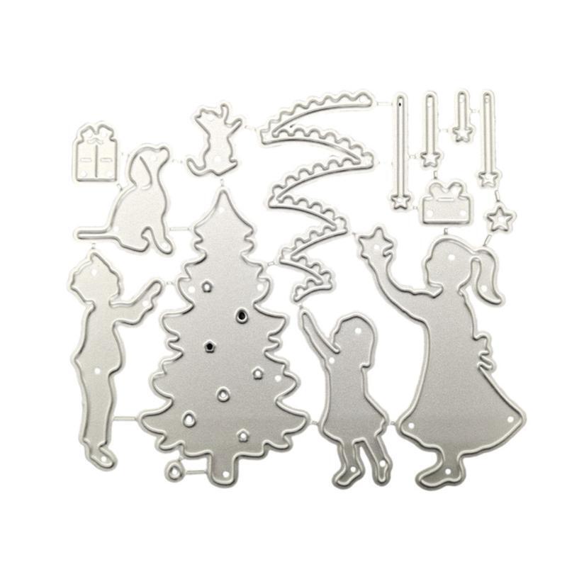 Christmas Carnival Night Metal Cutting Dies Stencil DIY Scrapbooking Album Paper