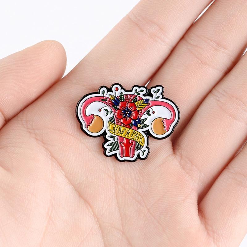 Womb Shape Brooch Pins Feminist Jewelry Gift Graduation Student Doctor Nurse