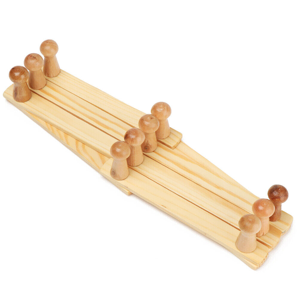 Sundries Bag Expandable Clothes Hanger Coat Hooks Hat Closet Hook Natural Wood
