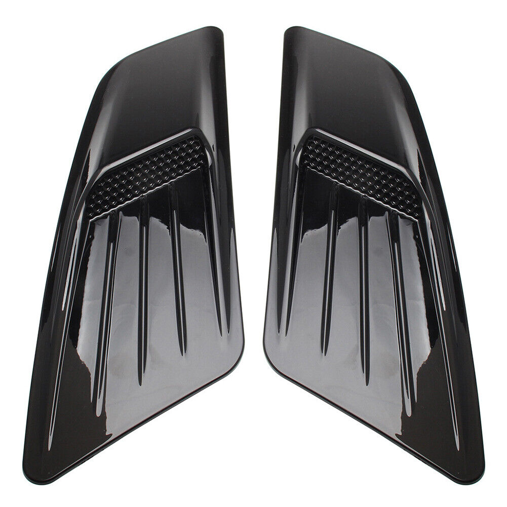 Hood Air Intake Scoop Bonnet Vent Cover Trim for Ford Mustang 15-17 (Black)