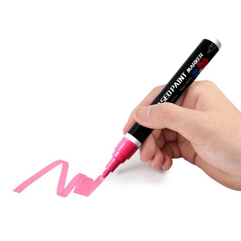 28 Colors Waterproof Metallic Oil Based Paint Marker Pen for Ceramic Rock Glass