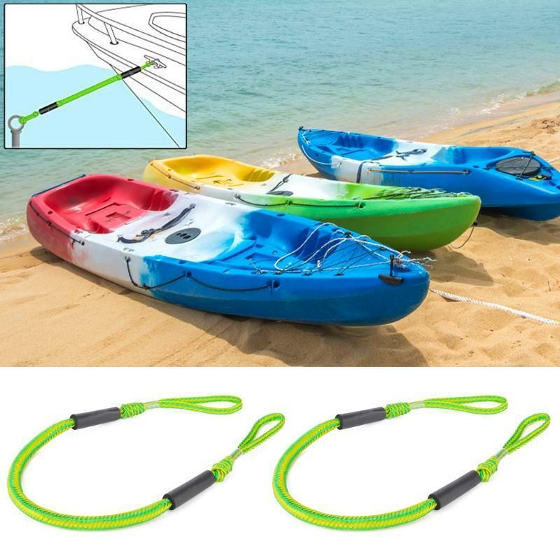 2pcs Bungee Dock Lines Stretchable Bungee Cords Line for Jet Ski Kayak Boat