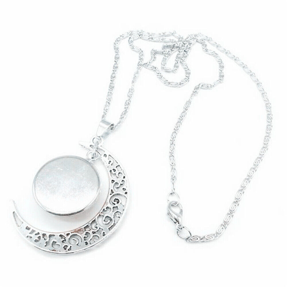 Men Boys 12 Zodiac Sliver Women Girls Necklace Pendant Moon 12 Constellation