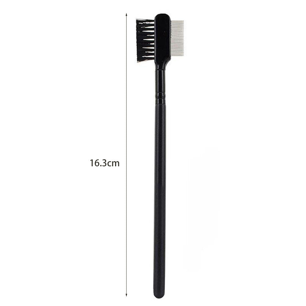 Pet Eye Comb Tear Stain Remover Double-Sided Eye Brush for Dog Cat (Black)