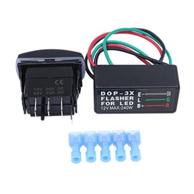 3 Pin LED Light Flasher Relay Motorcycle Turn Signal Indicator Hyper Fast Blink-