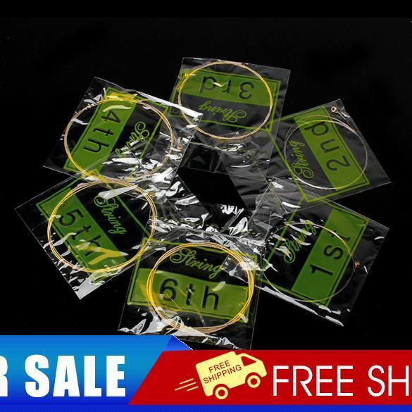 New Acoustic Guitar Set of Wooden Guitar 6 Steel Strings 150XL/.304mm/012in