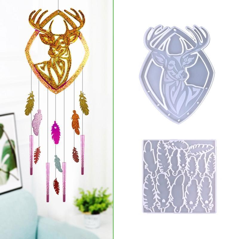 Wall Hanging Wind Chime Mold DIY Epoxy Craft Necklace Keychain Jewelry Mold