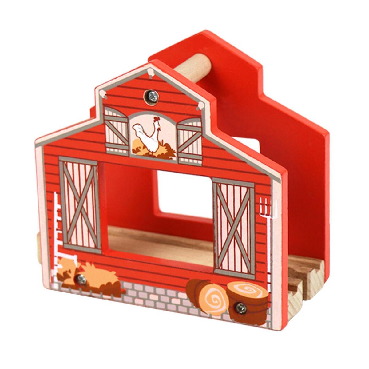 Track Accessories Chicken House for Wooden  Railway -
