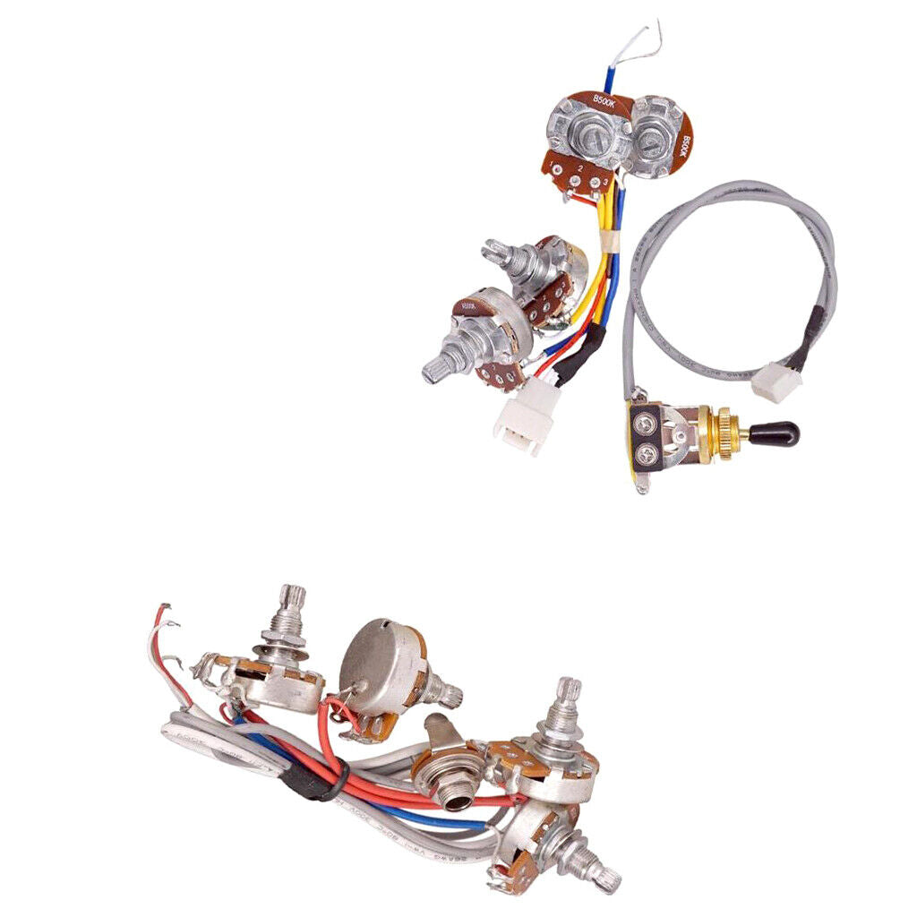 2  Guitar  Wiring Harness Prewired Kit for LP EPI Electric Guitar