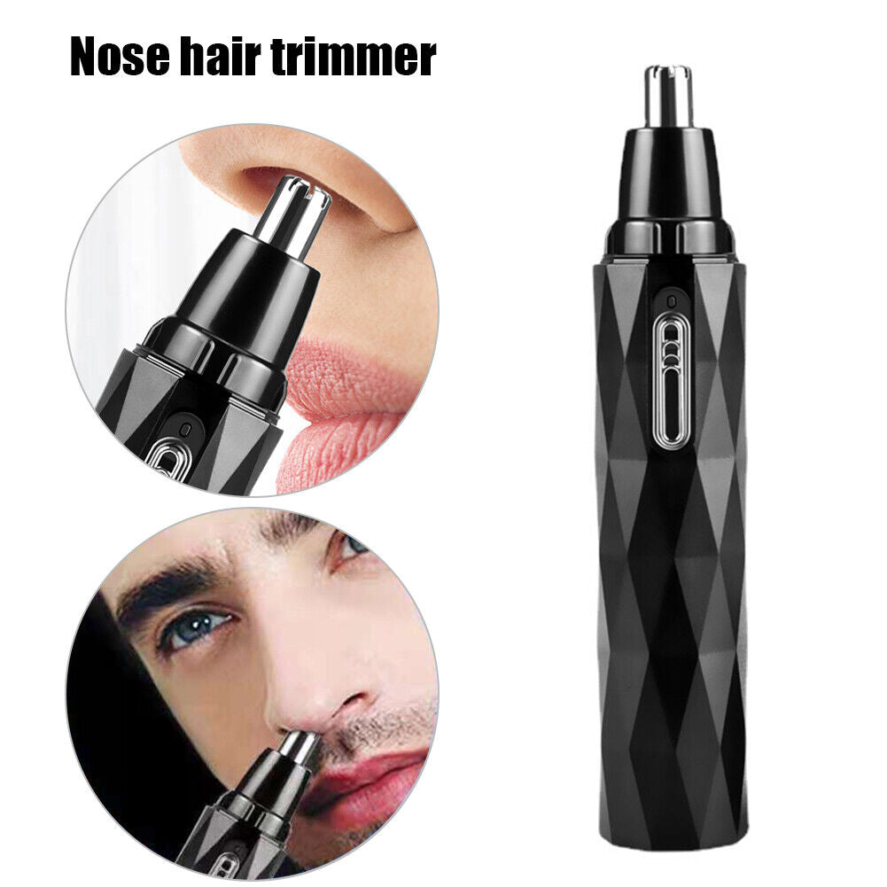 Electric Nose Hair Trimmer Men Nose Cleaning Remover Rechargeable Scissors