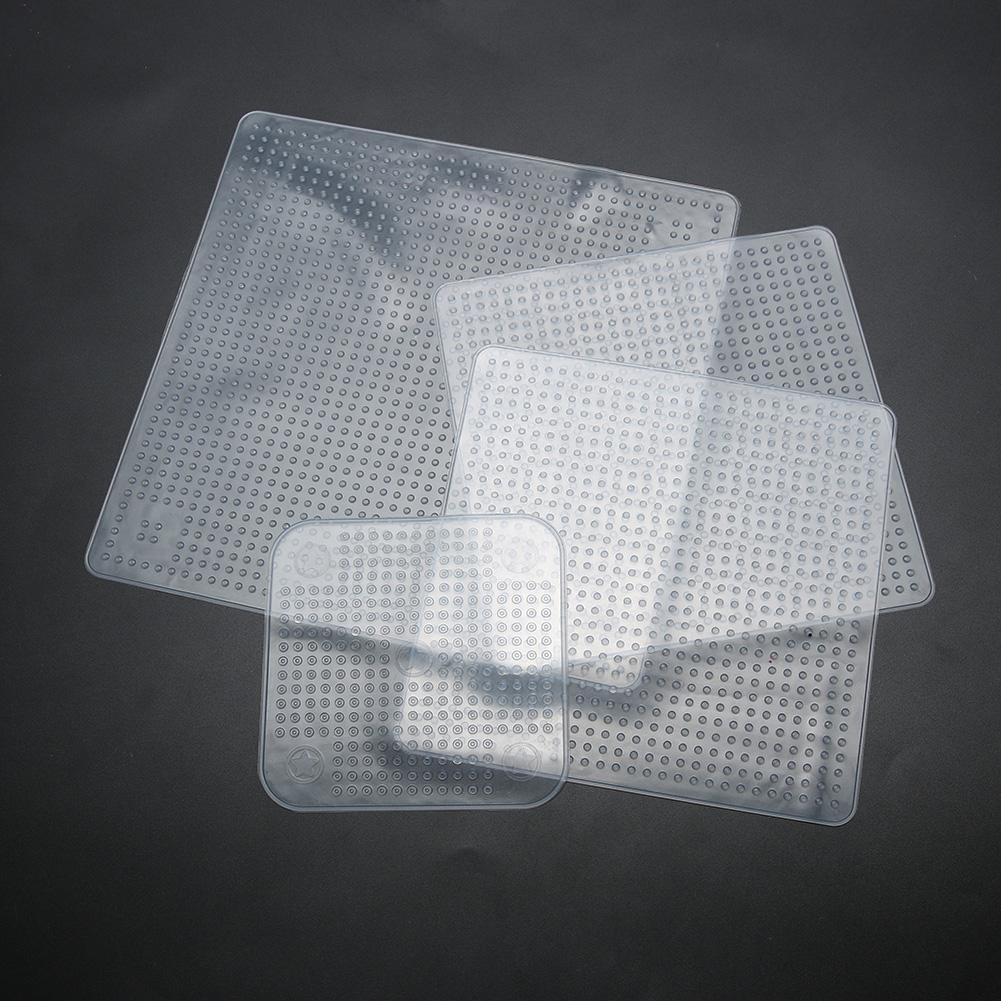 4pcs Silicone Strong Absorbability Plastic Fresh Food Wraps Seal (White)