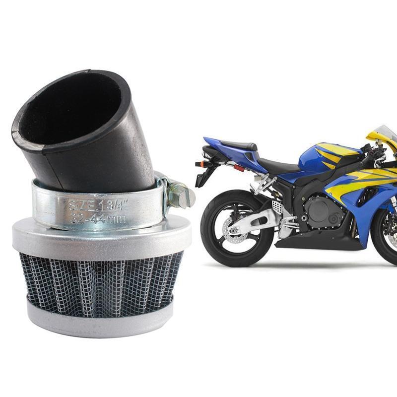 Motorcycle Go Karts ATVs 35mm Cleaner Clamp-on 45 Degree Bend Air Intake Filters