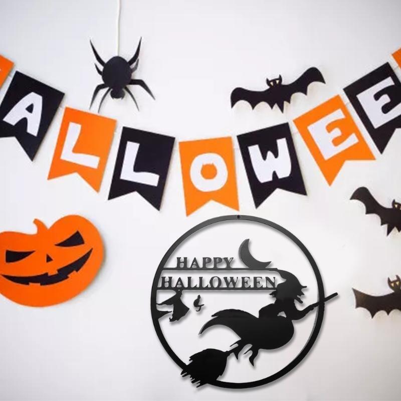 Halloween Party Witch Pendant Suppies Wall Decor for Outdoor Indoor Garden Lawn